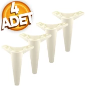 Mobilya Kanepe Koltuk Ayağı Aytaşı Krem Tv Ünitesi Konsol Ayakları 20 Cm (4 ADET) - 1