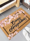 Esnature Evimize Hoşgeldiniz Japon Kiraz Çiçeği Desenli Kapı Önü Paspası 45x70 Cm - 2