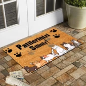 Esnature Kedi Desenli Patilerinizi Silin Yazılı Kapı Önü Paspası 45x70 Cm - 1