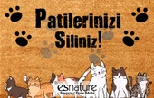 Esnature Kedi Desenli Patilerinizi Silin Yazılı Kapı Önü Paspası 45x70 Cm - 4