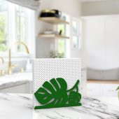 PALMİYE YAPRAĞI TEMALI METAL PEÇETELİK YEŞİL - 3