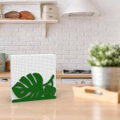 PALMİYE YAPRAĞI TEMALI METAL PEÇETELİK YEŞİL - 6