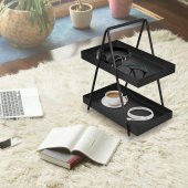 2 Katlı Banyo & Mutfak Rafı Model 1 Siyah - 2