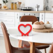 KALP TEMALI METAL PEÇETELİK KIRMIZI - 4