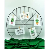 Siyah Altıgen Fotoğraf Askısı - 6