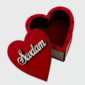 Sevdam Yazılı Ahşap Süs ve Hediye Kutusu - 1