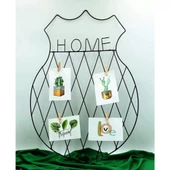 Siyah Altıgen Fotoğraf Askısı - 2