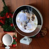 Dijital Sihirli Led Işıklı Fotoğraflı Yuvarlak Ayna Çerçeve - 5