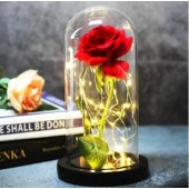 Ebedi Çiçek Cam Kapak Dekorasyon - 3