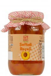 Geleneksel Şeftali Reçeli Cam Kavanoz - 450 Gr. (65-70 Meyve Oranı) - 1