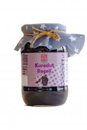 Geleneksel Karadut Reçeli Tatlı Lorla Tüketilebilir Cam Kavanoz - 450 Gr. (65-70 Meyve Oranı) - 1