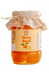 Geleneksel Turunç Reçeli Turunç Kabuğu Tatlısı Cam Kavanoz - 450 Gr. (65-70 Meyve Oranı) - 1