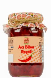 Geleneksel Acı Biber Reçeli Kapya Biber Tatlısı Cam Kavanoz - 450 Gr. (65-70 Meyve Oranı) - 1