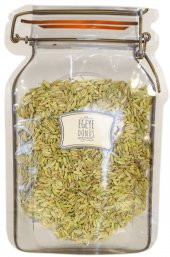 Rezene Tohumu (Bitki Çayı) - 50 Gr. - Kavanoz Görünümlü Kilitli Poşet - Kilitli Saklama Poşeti - 1