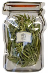 Kuru Zeytin Yaprağı (Bitki Çayı) - 25 Gr.- Kavanoz Görünümlü Kilitli Poşet - Kilitli Saklama Poşeti - 1