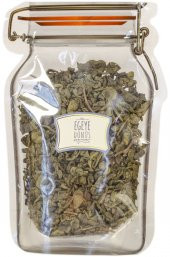 Tomurcuk Yeşil Çay (Bitki Çayı) - 50 Gr. - Kavanoz Görünümlü Kilitli Poşet - Kilitli Saklama Poşeti - 1