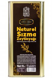 Soğuk Sıkım Natürel Sızma Zeytinyağı Teneke (Yeni Sezon) - 5 Litre - 1