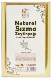 Natürel Sızma Zeytinyağı Teneke (Yeni Sezon) - 3 Litre - 1