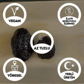 Çok Az Tuzlu Kalamata İri Boy Kuru Sele Siyah Zeytin (Palamut-Jumbo-Extra Boy Eşek Zeytin) - 2 Kg. - 2
