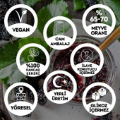 Geleneksel Karadut Reçeli Tatlı Lorla Tüketilebilir Cam Kavanoz - 450 Gr. (65-70 Meyve Oranı) - 2
