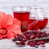 Mekke Gülü Hibiskus Nar Çiçeği - 20 Gr. - Kavanoz Görünümlü Kilitli Poşet - Kilitli Saklama Poşeti - 4