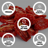 Domates Kurusu - 250 Gr. - Kavanoz Görünümlü Kilitli Poşet - Kilitli Saklama Poşeti - 2