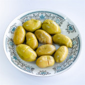 Ev Yapımı Geleneksel Kalamata İri Boy Yeşil Kırma Zeytin Palamut - 1 Kg. (Sadece Tuz ve Su İçerir) - 3