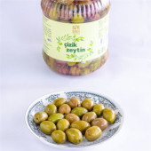 Ev Yapımı Geleneksel Yeşil Çizik Zeytin - 1 Kg. (Naturel Salamura Sadece Tuz ve Su İçerir) - 3