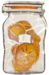Cennet Hurması Kurusu (Dilim) - 50 Gr. - Kavanoz Görünümlü Kilitli Poşet - Kilitli Saklama Poşeti - 1