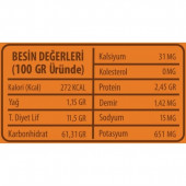 1. Sınıf İri Boy Cennet Hurması Kurusu - Kuru Trabzon Hurması - Cennet Elması Kurusu - 1 Kg. - 9