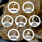 Limon Meyve Kurusu Cipsi - 40 Gr. - Kavanoz Görünümlü Kilitli Poşet - Kilitli Saklama Poşeti - 2