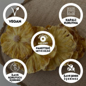 Şekersiz Ananas Meyve Kurusu Cipsi - 50 Gr. (Yüksek Aroma-Kokteyl Meyvesi-Katkı Koruyucu İçermez) - 2