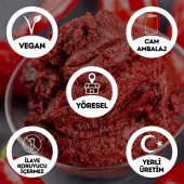Yöresel EvYapımı Acı Biber Salçası Cam Kavanoz-1 Kg(Geleneksel Yöntemle Üretilmiştir Katkı İçermez) - 2