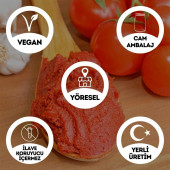 Yöresel EvYapımı Domates Salçası Cam Kavanoz-1 Kg (Geleneksel Yöntemle Üretilmiştir Katkı İçermez) - 2