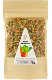 Yemeklik Çorbalık Baharatlık Karışık Sebze Kurusu - 100 Gr. (Ispanak,Pırasa,Havuç,Domates İçerir) - 1
