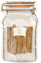 Kabuk Boru Çubuk Tarçın - 50 Gr. - Kavanoz Görünümlü Kilitli Poşet - Kilitli Saklama Poşeti - 1