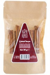 Yeni Mahsül Kabuk Boru Çubuk Tarçın - 50 Gr. 1. Kalite (Bitki Çayı - Baharat - Yüksek Aroma) - 1