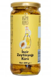 Ev Yapımı Naturel Sızma Zeytinyağlı Kuru İncir Kürü Cam Kavanoz - 600 Gr. (Katkı Koruyucu İçermez) - 1