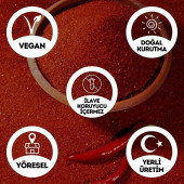 Yeni Mahsül Öğütülmüş Kırmızı Toz Biber - 500 Gr. 1. Kalite Doğal Aroma ve Renk Verici - 2