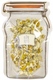 Papatya Çiçeği (Bitki Çayı) - 25 Gr. - Kavanoz Görünümlü Kilitli Poşet - Kilitli Saklama Poşeti - 1