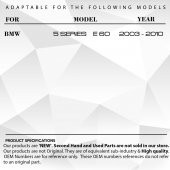 BMW 5 Serisi E60 için Sunroof Motor Dişlisi - 8