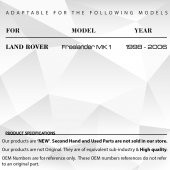  Land Rover Freelander 1 için Sunroof Motor Dişlisi (44 Diş) - 7