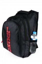 Lugmo Ortaokul Lise Çanta Üç Gözlü Sırt Çantası Kırmızı - 2