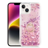 Apple iPhone 14 Plus Kılıf Zore Milce Simli Pullu Yüzüklü Kılıf thumbnail 1