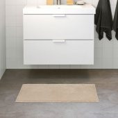 Banyo Paspası Açık Bej Renk 50x80 cm MeridyenDukkan Pamuk-Kaymaz Taban - 2