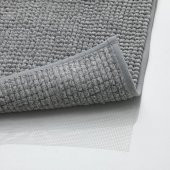 Mikrofiber Banyo Paspası Açık Gri Renk 60x120 Cm MeridyenDukkan Yumuşak Banyo Halısı Ultra Emici - 1
