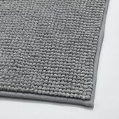 Mikrofiber Banyo Paspası Açık Gri Renk 60x120 Cm MeridyenDukkan Yumuşak Banyo Halısı Ultra Emici - 3