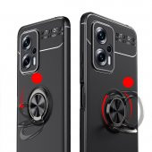 KNY Xiaomi Poco X4 GT Kılıf Yüzüklü Manyetik Ravel Silikon Lacivert - 3