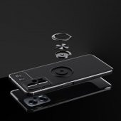 KNY Xiaomi Poco X4 GT Kılıf Yüzüklü Manyetik Ravel Silikon Lacivert - 4