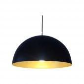 MYLİGHTS SİYAH İÇİ ALTN METAL SARKIT AVİZE 40 CM RUSTİK AVİZE - 1